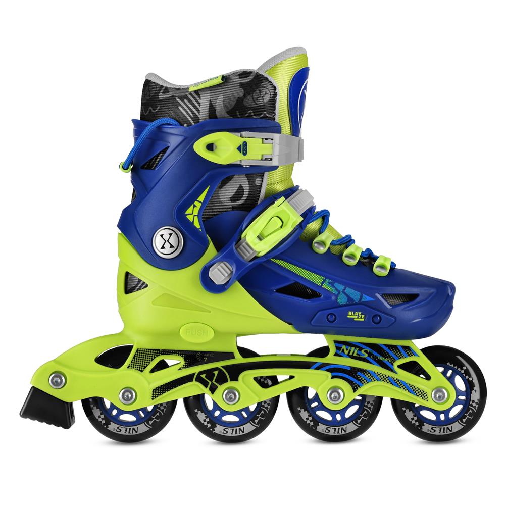NILS EXTREME NA1055 BLAZE Inlineskates Inliner Kinder Gr. 35-38, Dunkelblau, größenverstellbar