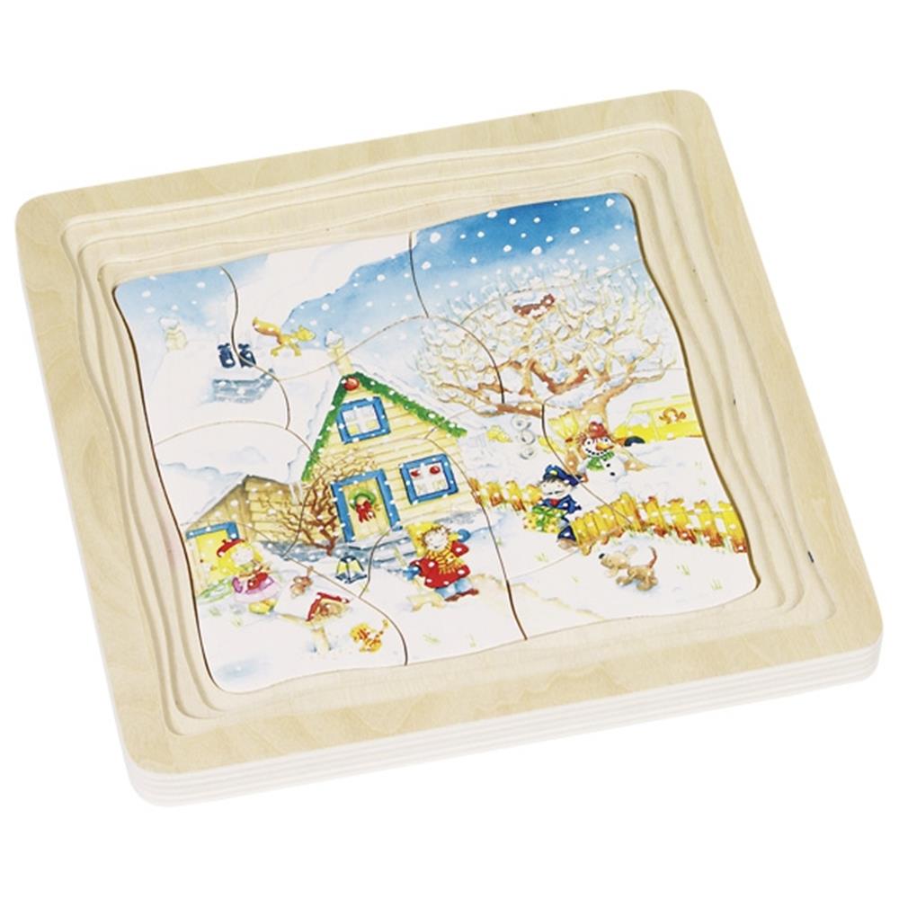 Goki Schichtenpuzzle Jahreszeiten