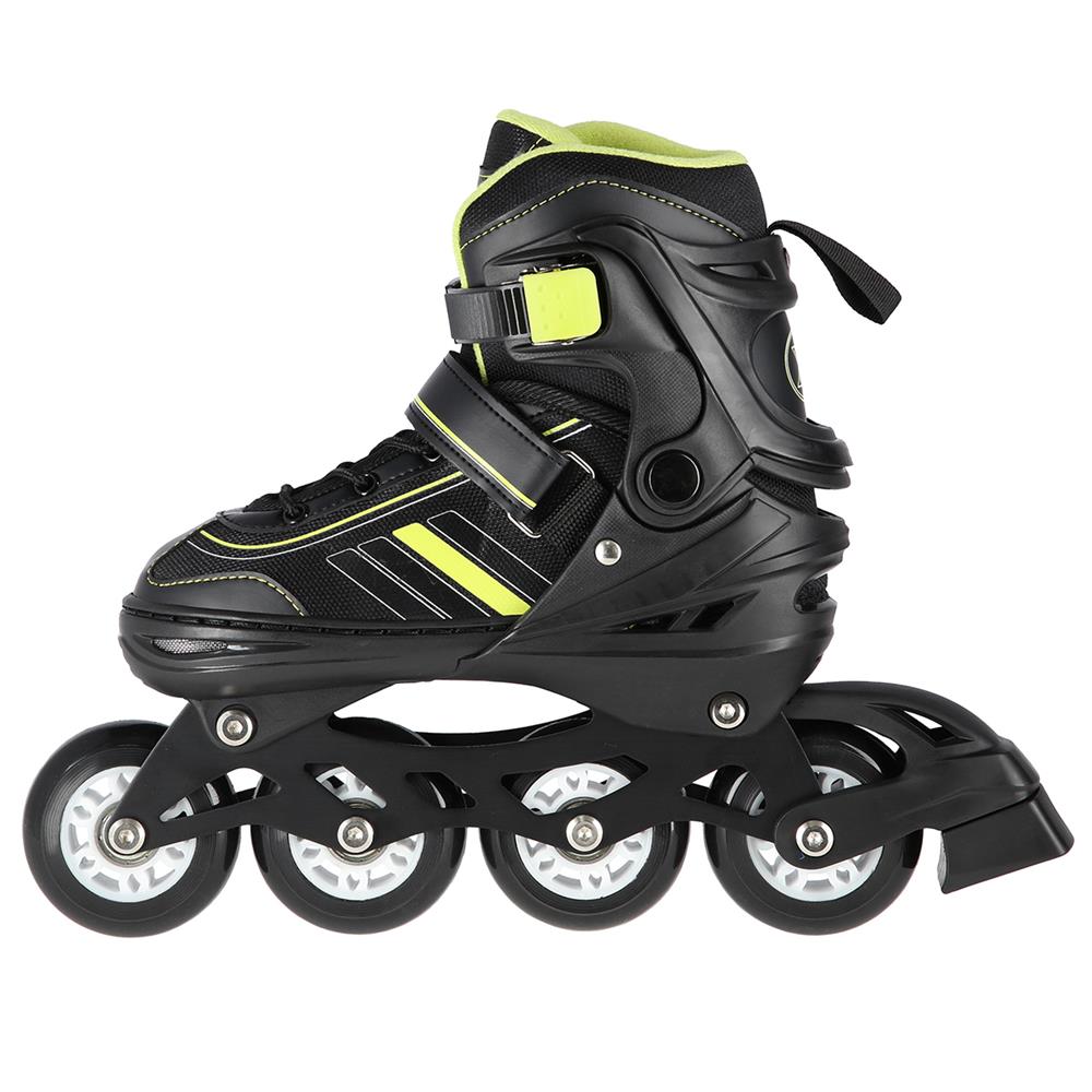 NILS EXTREME NH18191 2in1 Inliner Schlittschuhe Gr. 39-43, Schwarz-Limettengrün, erstellbar