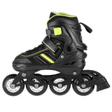 NILS EXTREME NH18191 2in1 Inliner Schlittschuhe Gr. 39-43, Schwarz-Limettengrün, erstellbar