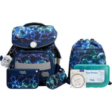 School-Mood Schulranzenset Timeless Pro, Felix (Wolf), 7-teilig