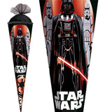 Roth Schultüte Disney Star Wars mit Folieneffekt, 85cm, eckig, mit Rot(h)-Spitze und schwarzem Tüll
