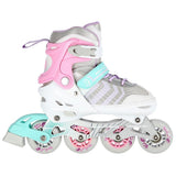 NILS EXTREME NH18192 4in1 Inliner Schlittschuhe Rollschuhe Gr. 29-33, Rosa, verstellbar