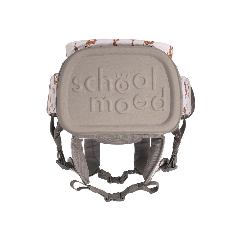 School-Mood Schulranzenset Timeless Air+ Leopard (Nordic Collection, weiß)