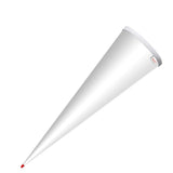 Roth Schultüte-Rohling/Basteltüte, weiß, 70cm, rund, Rot(h)-Spitze, ohne Verschluss