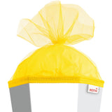 Roth Schultüte-Rohling/Basteltüte, weiß, 85cm, eckig, Rot(h)-Spitze, mit Tüllverschluss (gelb)