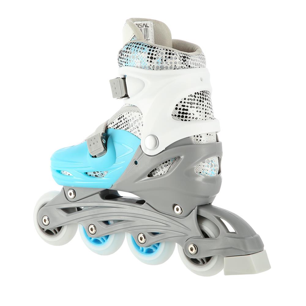 NILS EXTREME NH18331 4in1 Inliner Schlittschuhe Rollschuhe Gr. 31-34, Blau, verstellbar