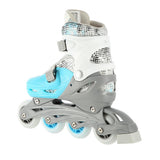 NILS EXTREME NH18331 4in1 Inliner Schlittschuhe Rollschuhe Gr. 31-34, Blau, verstellbar
