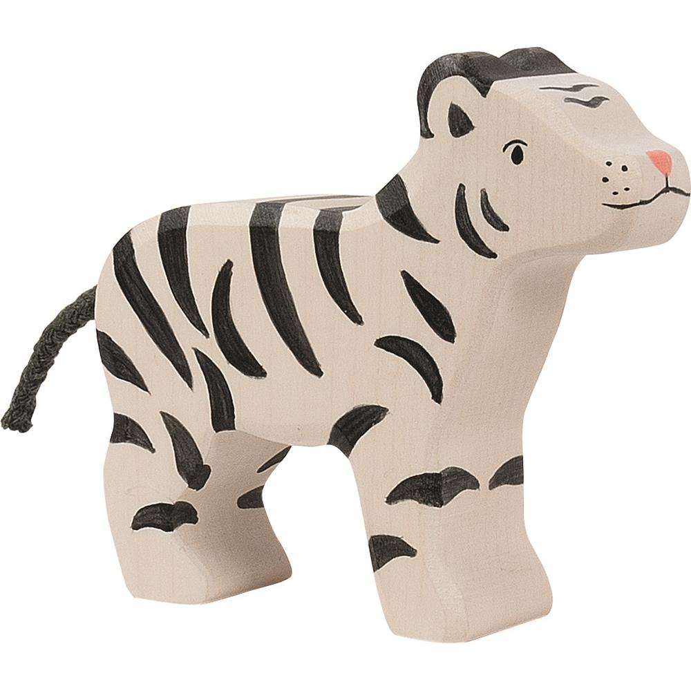 Holztiger Holzfigur - Sibirischer Tiger, klein, Holzspielzeug, ab 3 Jahren