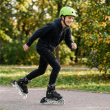 NILS EXTREME MTW001-2 Helm Größe L 58-61 cm Grün - Schutzhelm für Skatehelm Inliner Roller Fahrrad