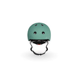 Scoot & Ride Kinderhelm Größe XXS-S (45-51 cm) reflective forest - Schutzhelm mit LED-Licht