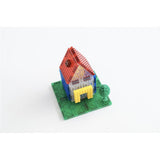 Cleverclixx Brick Tiles Pack Knallfarben 16 Teile, magnetische Steckbauteile, kompatibles Magnetspielzeug