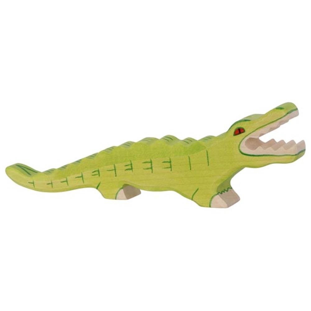 Holztiger Holzfigur - Krokodil, Tierfigur