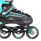 NILS EXTREME NH18190 2in1 Inliner Schlittschuhe Kinder Gr. 29-33, Schwarz-Blau, verstellbar