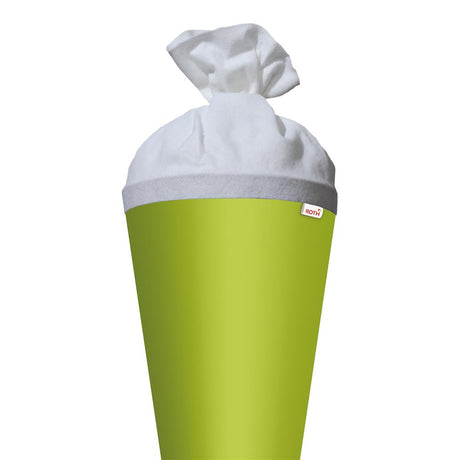 Roth Schultüte-Rohling/Basteltüte, maigrün, 70cm, rund, Rot(h)-Spitze, mit Filzverschluss (weiß)
