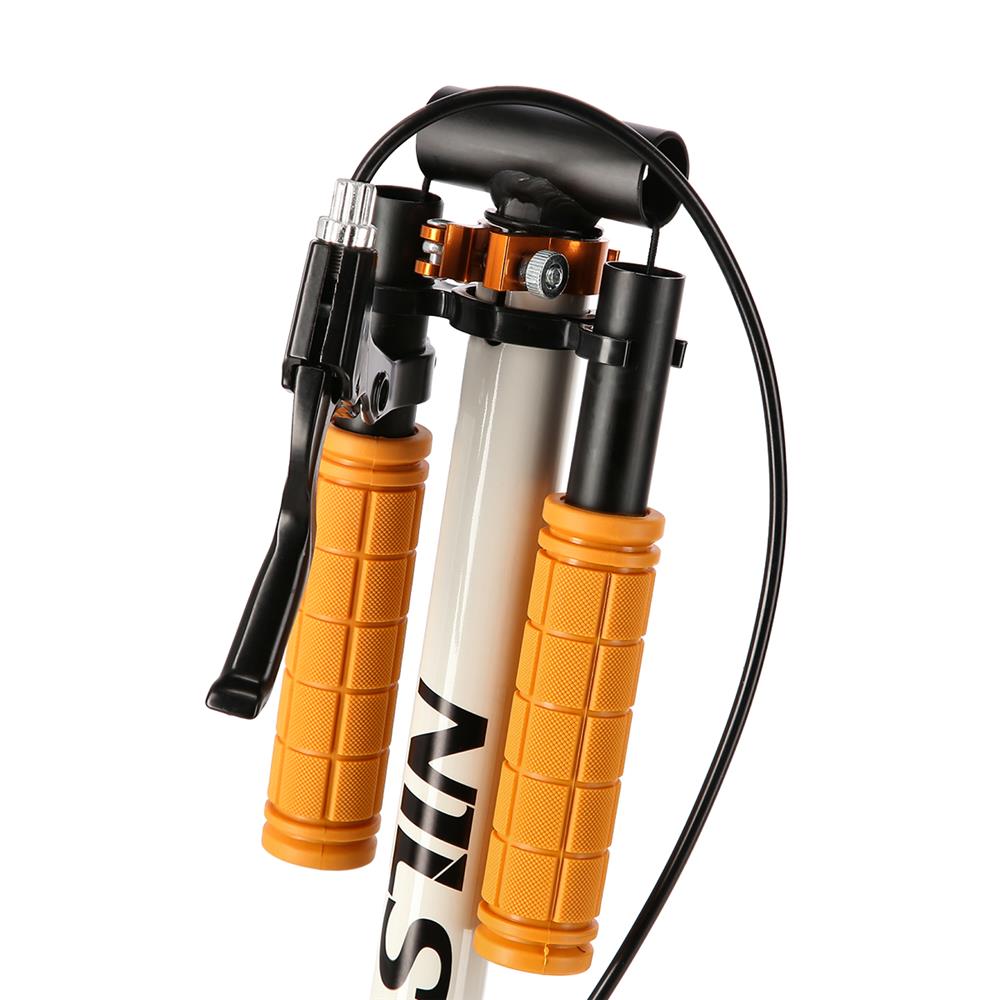 NILS EXTREME HM0107 City Scooter Weiß-Orange, Freizeitroller, ABEC-7, Handbremse, bis 100 kg