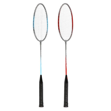 NILS Badminton Set, 2 Schläger mit Federball, Freizeit Outdoor Garten Sport