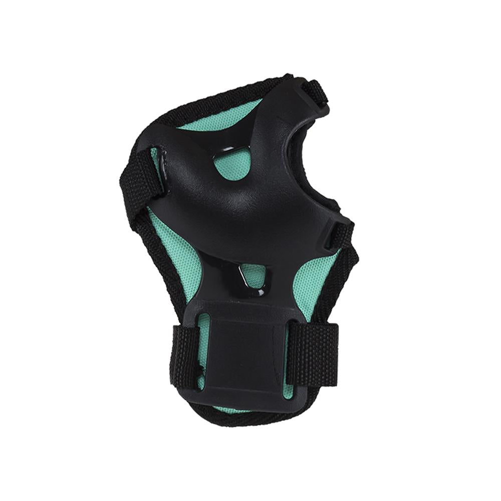 NILS EXTREME H210 Schoner-Set, Schwarz-Minzgrün, L - Protektoren Handgelenk Ellenbogen Knie