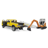 Bruder 02546 RAM Rental Service mit Minibagger, 1:16