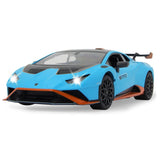 Jamara Lamborghini Huracán STO 1:14 blau 2,4GHz Tür manuell Ferngesteuertes Auto mit LED Fahrlicht