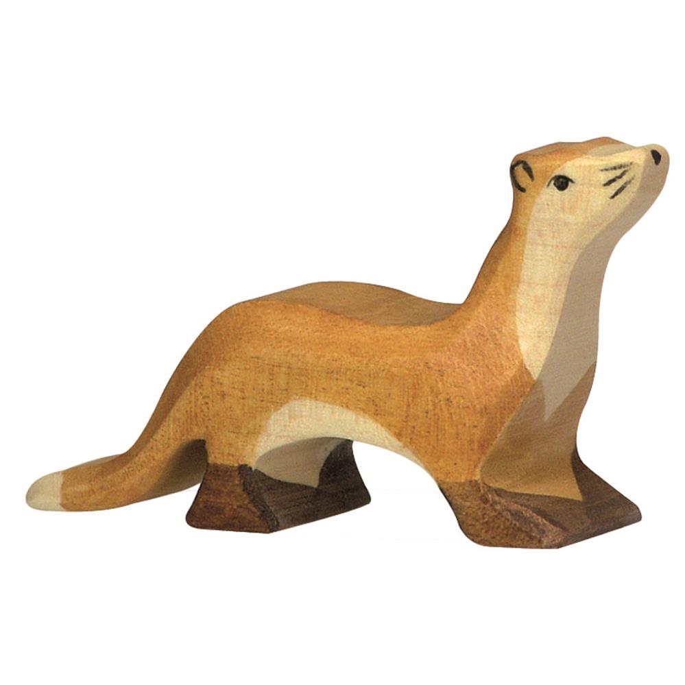 Holztiger Holzfigur - Marder, Holzspielzeug, ab 3 Jahren