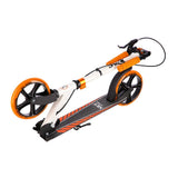 NILS EXTREME HM0107 City Scooter Weiß-Orange, Freizeitroller, ABEC-7, Handbremse, bis 100 kg