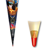 Roth Extra große XXL Schultüte Monstertruck Fire, 100cm, eckig, Rot(h)-Spitze, Tüllverschluss