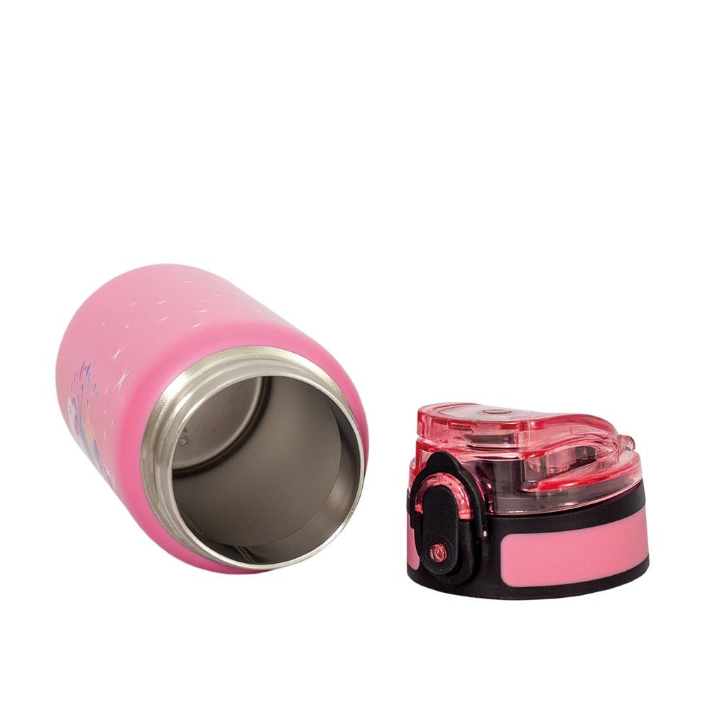 Roth Kinder-Trinkflasche, Einhornportrait, 350ml, Edelstahl, auslaufsicher, isolierend