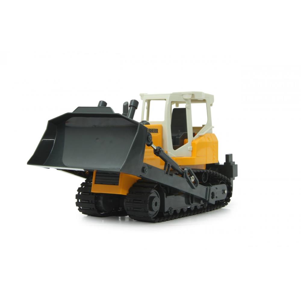 Jamara RC Planierraupe Liebherr 1:20 Gelb 2,4GHz funkferngesteuertes Baufahrzeug mit Sound