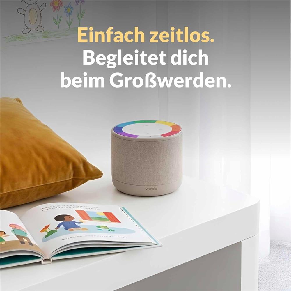 Wobie Box Grau Kinder Musikbox mit Spotify, WLAN, Bluetooth, SD-Slot & Kopfhöreranschluss