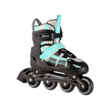 NILS EXTREME NH18366A 2in1 Inliner Schlittschuhe Kinder Gr. 35-38, Blau-Grün, verstellbar