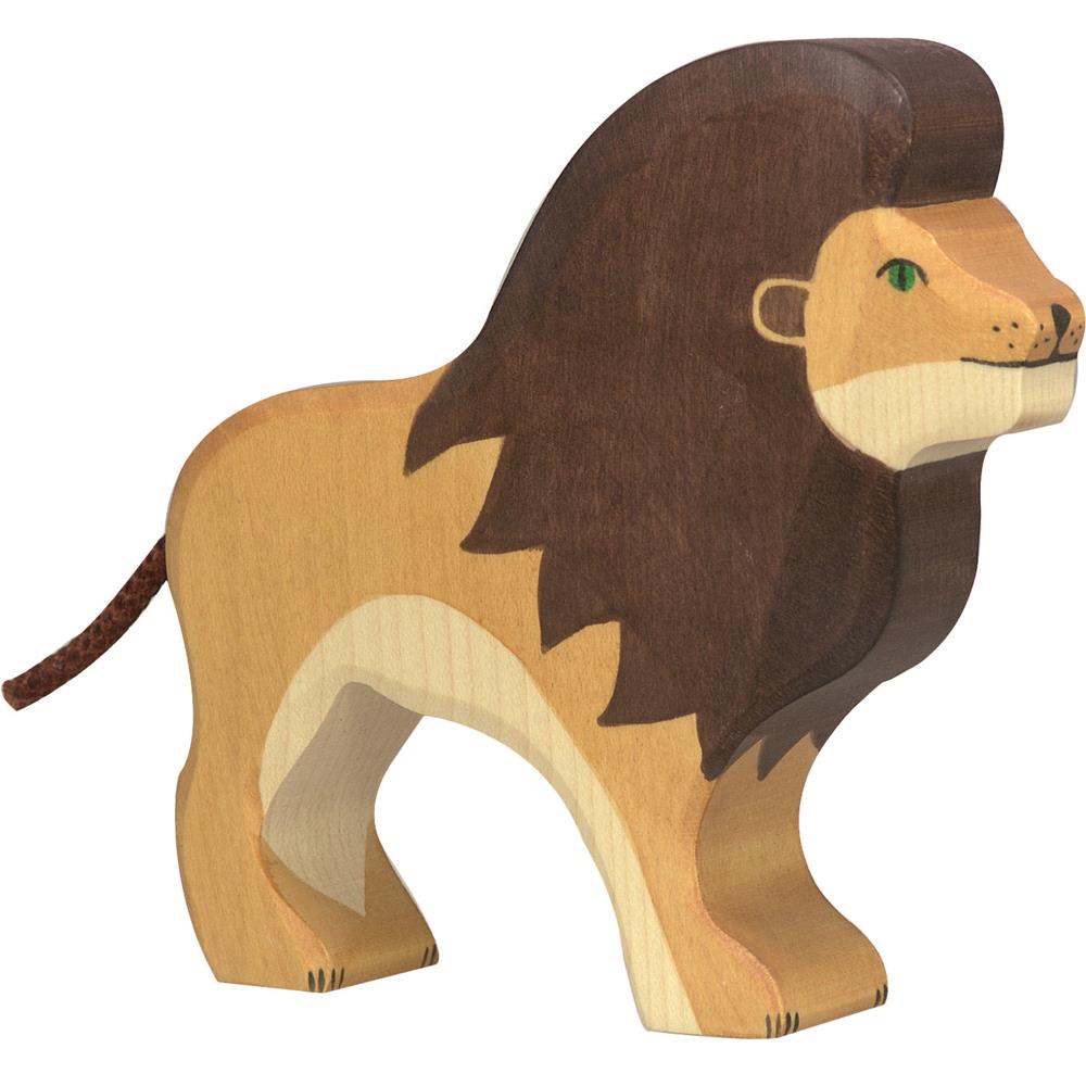 Holztiger Holzfigur - Löwe, Holzspielzeug, ab 3 Jahren