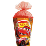 Roth Schultüte Disney Cars mit Folieneffekt, 85cm, eckig, mit Rot(h)-Spitze und rotem Tüllverschluss
