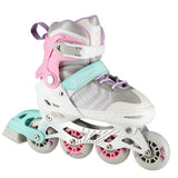 NILS EXTREME NH18192 4in1 Inliner Schlittschuhe Rollschuhe Gr. 34-38, Rosa, verstellbar