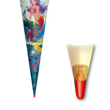 Roth Schultüte Magische Meerjungfrau, 70cm, rund, Rot(h)-Spitze, Filzverschluss