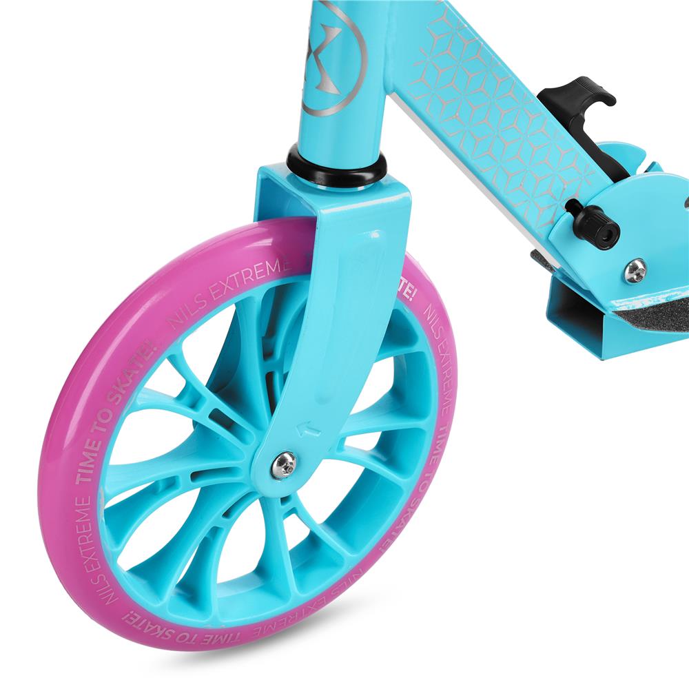 NILS EXTREME HM1302 City Scooter Blau-Rosa, Freizeitroller, ABEC-7, bis 100 kg
