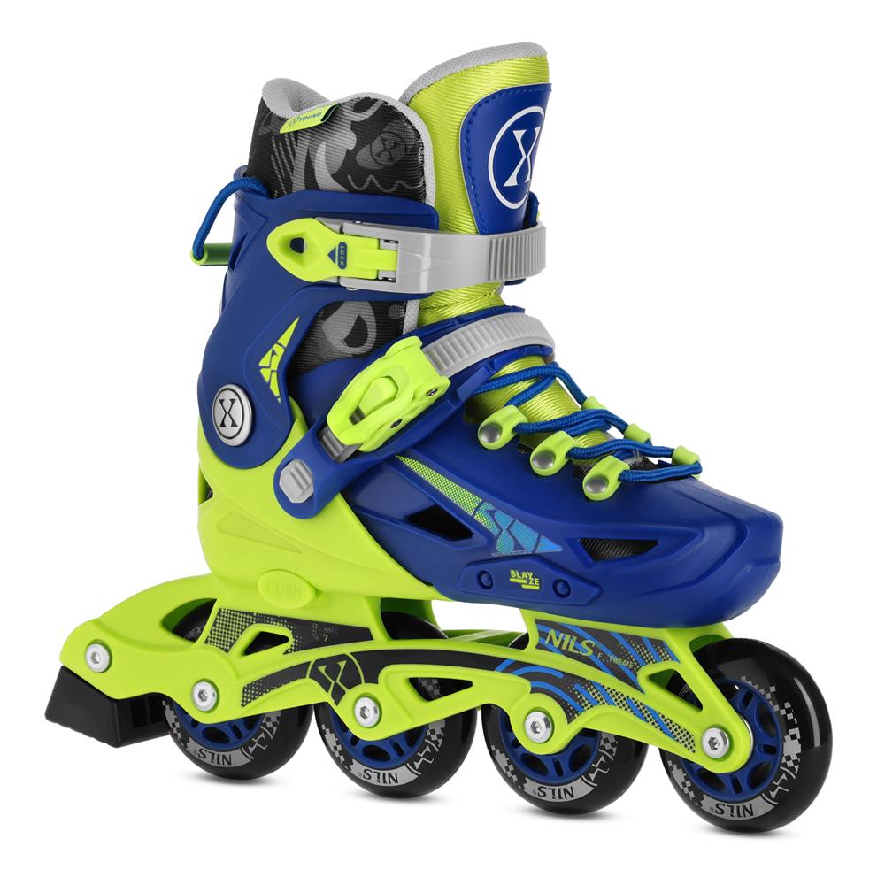 NILS EXTREME NA1055 BLAZE Inlineskates Inliner Kinder Gr. 35-38, Dunkelblau, größenverstellbar