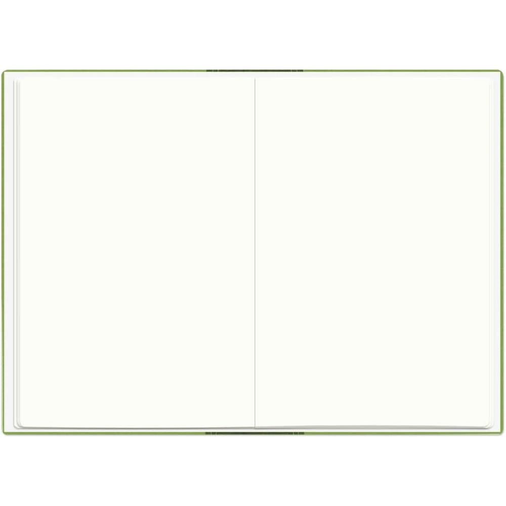 Roth Zeugnismappe Bicolor Olive-Green, mit 12 A4 Klarsichthüllen, im Buchleineinband