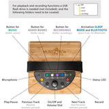 KidzAudio Music Box for Kids – Kinderlautsprecher mit USB, Bluetooth, Aufnahme & Sleep