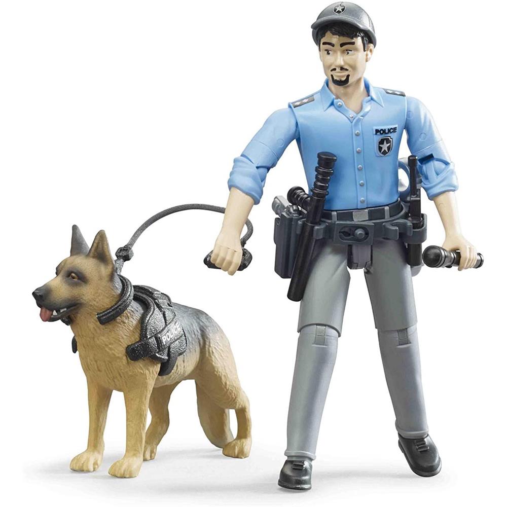 Bruder 62150 - bworld Polizist mit Hund