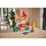 Cleverclixx Original-Bausatz in Knallfarben 60 Teile, langlebiges Magnetspielzeug, Magnetfliesen