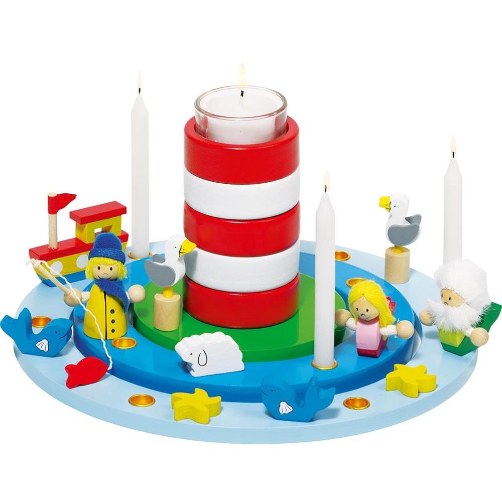 Goki Geburtstagskranz „Maritim“ – Maritime Holzdeko für Kindergeburtstage