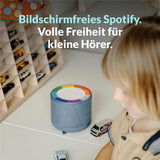 Wobie Box Blau Kinder Musikbox mit Spotify, WLAN, Bluetooth, SD-Slot & Kopfhöreranschluss