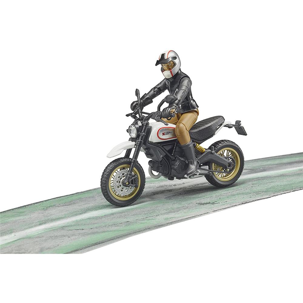 Bruder 63051 - Scrambler Ducati Desert Sled mit Fahrer