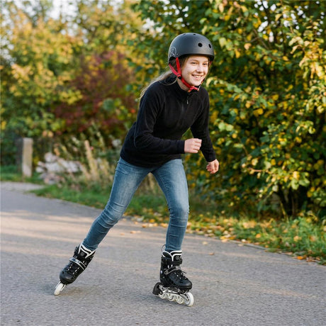 NILS EXTREME MTW001-2 Helm Größe M 55-58 cm Schwarz - Schutzhelm für Skateboard Inliner Roller Helm