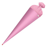 Roth Schultüte-Rohling/Basteltüte, rosa, 70cm, rund, Rot(h)-Spitze, mit Filzverschluss
