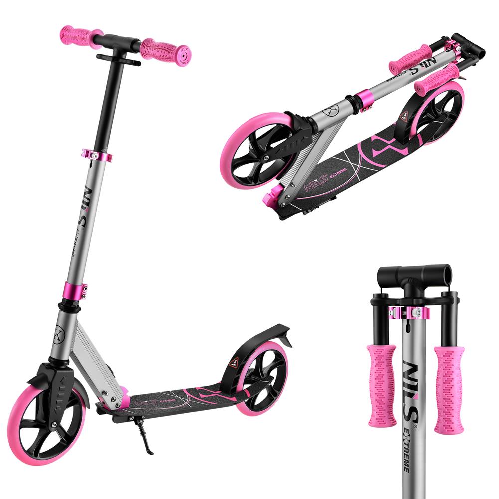 NILS EXTREME HM127 City Scooter Rosa, Freizeitroller, ABEC-7, bis 100 kg