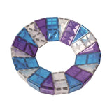 Cleverclixx Mega-Eiskristall-Bausatz 180 Teile, abwechslungsreiche Formen und Farben, Winter Edition Weihnachten