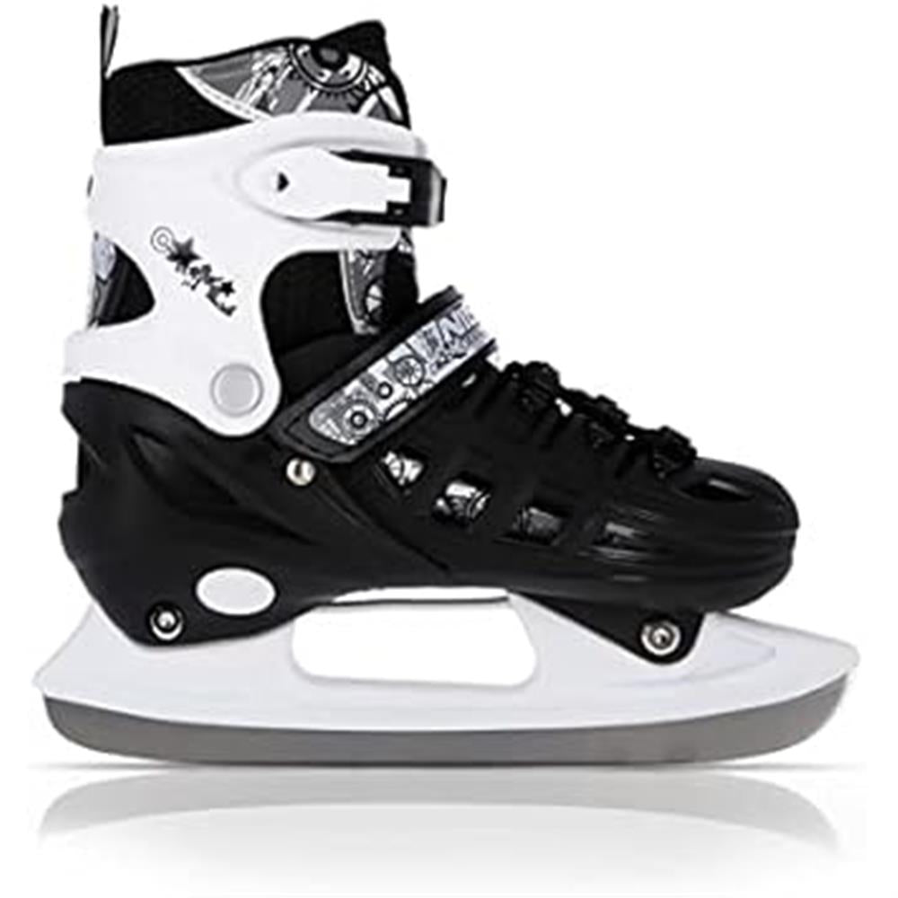 NILS EXTREME NH10905 4in1 Inliner Schlittschuhe Rollschuhe Gr. 31-34, Schwarz, verstellbar