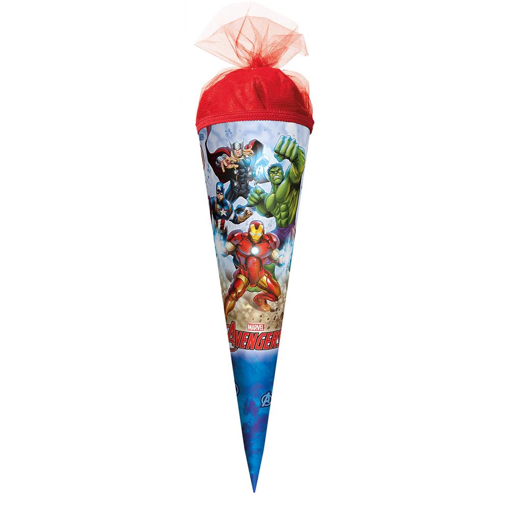 Roth Schultüte Marvel Avengers, 50cm, rund, Tüllverschluss